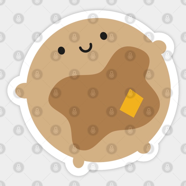 Kawaii Pancake Sticker by marcelinesmith